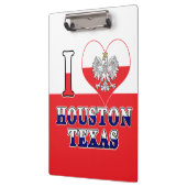 Ich höre Liebe Houston Texas Klemmbrett (Links)