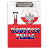 Ich höre Liebe Houston Texas Klemmbrett (Vorderseite)