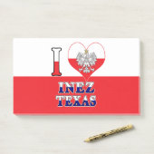 Ich höre Liebe Inez Texas Post-it Klebezettel (Auf Schreibtisch)