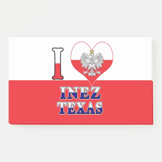 Ich höre Liebe Inez Texas Post-it Klebezettel (Vorderseite)