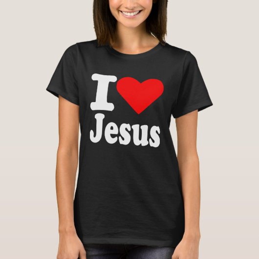 Ich höre Liebe Jesus Christus Christliche Zitat Mä T-Shirt (Vorderseite)