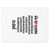 Ich höre [Liebe] Krung Thep Maha Nakhon ... Tischdecke (Vorderseite (Horizontal))