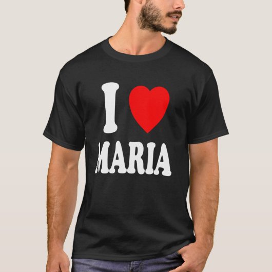 Ich höre Liebe Maria Niedlich Matching Ehepaar T-Shirt (Vorderseite)