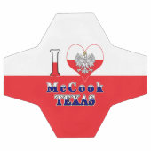 Ich höre Liebe McCook Texas Fußball (Flach)