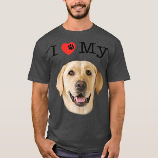 Ich höre Liebe Mein Gelbe Labrador Portrait von La T-Shirt