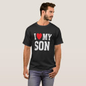 Ich höre Liebe mein Sohn stolz Eltern Mama Mutter T-Shirt (Vorne ganz)