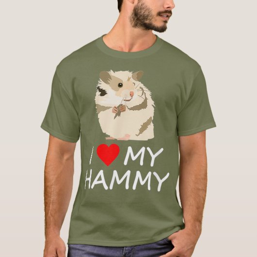 Ich höre Liebe meine Hamam Niedlich Hamster T-Shirt (Vorderseite)