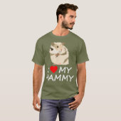 Ich höre Liebe meine Hamam Niedlich Hamster T-Shirt (Vorne ganz)