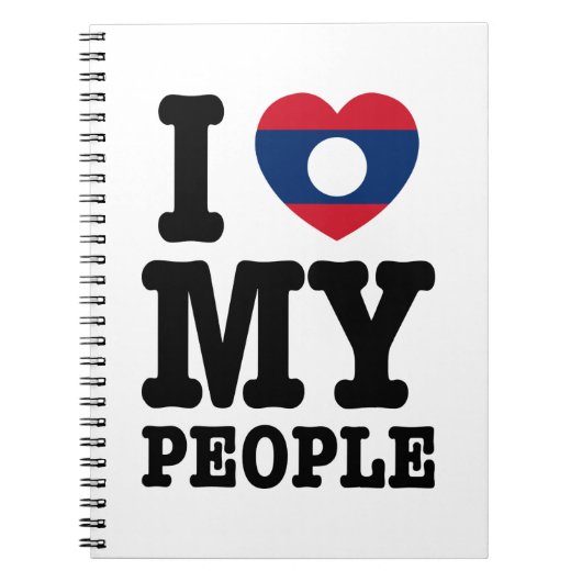 Ich höre (Liebe) meine Lao-Leute Notizblock (Vorderseite)