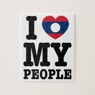 Ich höre (Liebe) meine Lao-Leute Puzzle