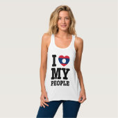 Ich höre (Liebe) meine Lao-Leute Tank Top (Vorderseite Vollansicht)