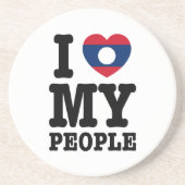 Ich höre (Liebe) meine Lao-Leute Untersetzer (Vorne)