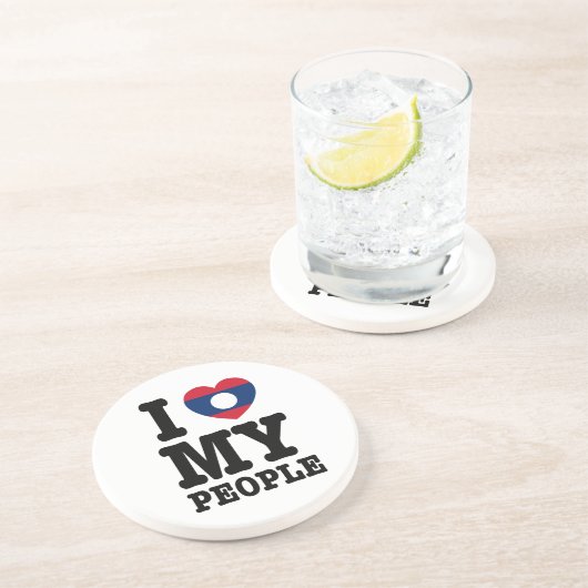 Ich höre (Liebe) meine Lao-Leute Untersetzer (Seite)