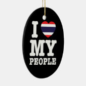 Ich höre (Liebe) Meine Thai-Leute Keramikornament (Rechts)