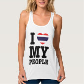 Ich höre (Liebe) Meine Thai-Leute Tank Top (Vorderseite)