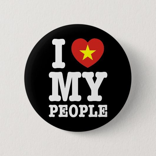 Ich höre (Liebe) meine Vietnam-Leute Button (Vorderseite)