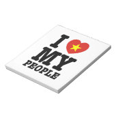 Ich höre (Liebe) meine Vietnam-Leute Notizblock (Rotiert)