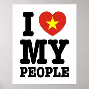 Ich höre (Liebe) meine Vietnam-Leute Poster