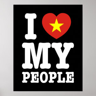 Ich höre (Liebe) meine Vietnam-Leute Poster