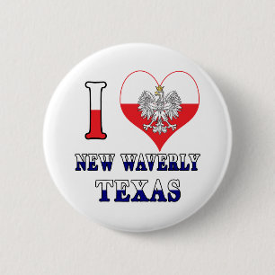 Ich höre Liebe New Waverly Texas Button