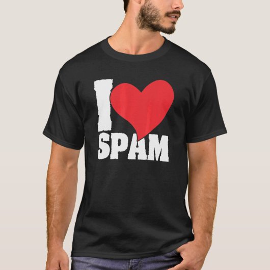 Ich höre Liebe Spam Dosen gekochte Schweinefleisch T-Shirt (Vorderseite)