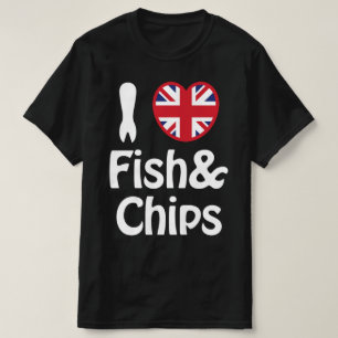 Ich höre [Liebe] T - Shirt Fisch & Chips