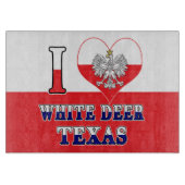 Ich höre Liebe White Deer Texas Schneidebrett (Vorderseite)