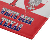 Ich höre Liebe White Deer Texas Schneidebrett (Ecke)