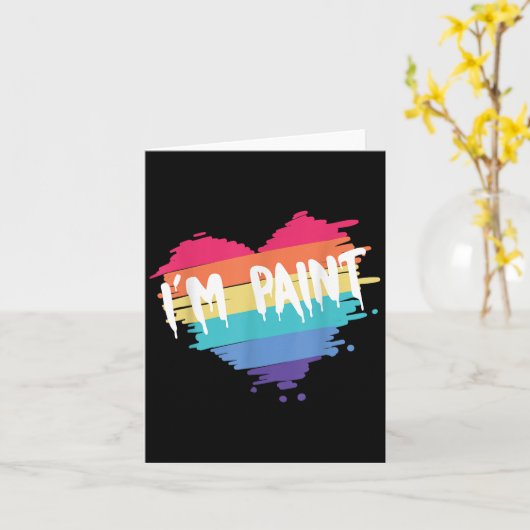 Ich höre Liebe zu Finger Paint Ich bin Paint Niedl Karte (Gelbe Blume)