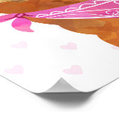 Ich höre Llamas Wall Art Deco Poster (Ecke)