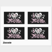 Ich höre Mama rosa Rechteckiger Aufkleber (Blatt)