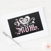 Ich höre Mama rosa Rechteckiger Aufkleber (Umschlag)