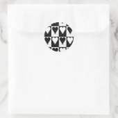 Ich höre Mäuse Runder Aufkleber (Tasche)