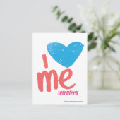 Ich höre Me Aqua/Pink Postkarte (Stehend Vorderseite)