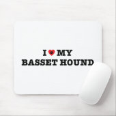 Ich höre mein Basset Hound Mousepad (Mit Mouse)