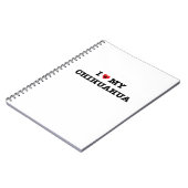 Ich höre mein Chihuahua-Notebook Notizblock (Linke Seite)