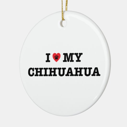 Ich höre mein Chihuahua-Ornament Keramik Ornament (Links)