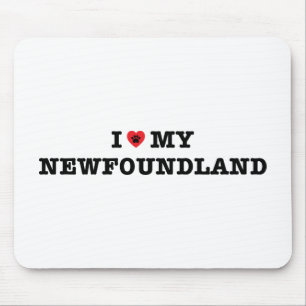 Ich höre mein Neufundland Mousepad