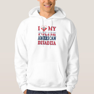 Ich höre mein Polnisch Amerikanisches Ziadzia Hoodie