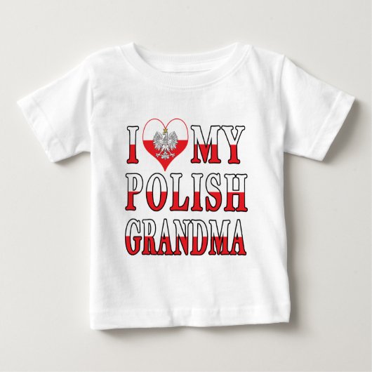 Ich höre mein polnisches Oma Baby T-shirt (Vorderseite)