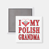 Ich höre mein polnisches Oma Magnet (Vorderseite/Rückseite)