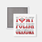Ich höre mein polnisches Oma Magnet (Vorderseite/Rückseite)