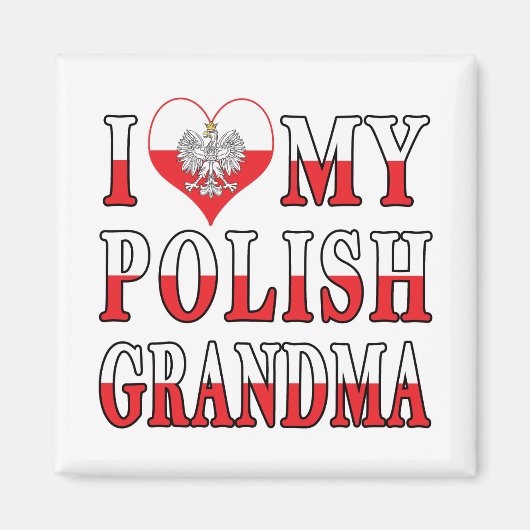 Ich höre mein polnisches Oma Magnet (Vorne)