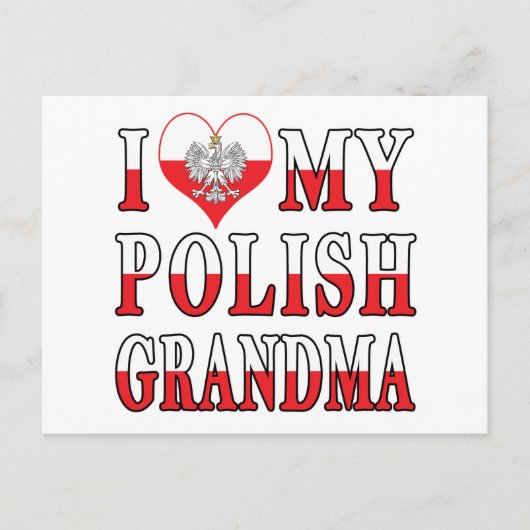 Ich höre mein polnisches Oma Postkarte (Vorderseite)