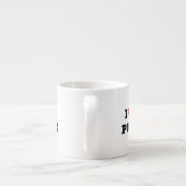 Ich höre mein Poodle Espressotasse (Rückseite)