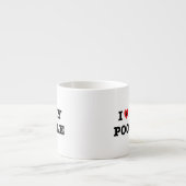 Ich höre mein Poodle Espressotasse (Vorderseite)