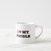 Ich höre mein Poodle Espressotasse (Rechts)
