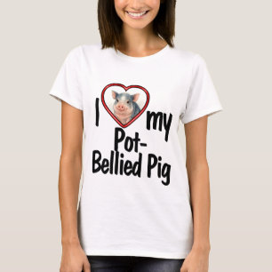Ich höre mein schwammiges Schwein - Foto im T - Sh T-Shirt