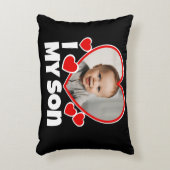 Ich höre mein Sohn Personalisiertes Foto Dekokissen (Vorderseite(Vertikal))