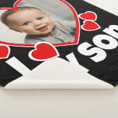 Ich höre mein Sohn Personalisiertes Foto Sherpadecke (3/4)